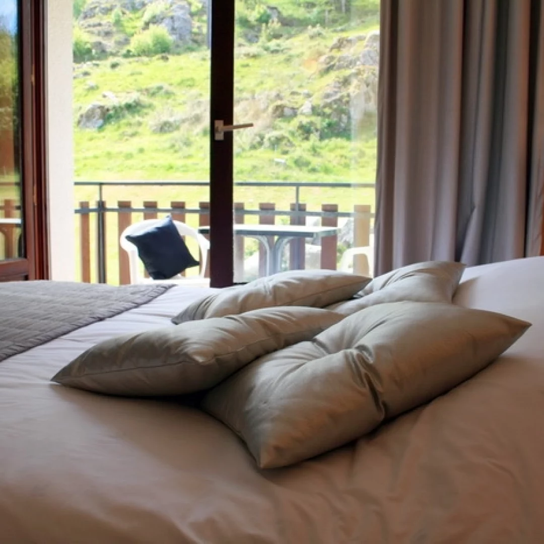 Une des chambre de l'hôtel du Chalet des Roches à La Bresse dans les Vosges